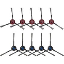 10 Cepillos Laterales Para Robot Aspirador Accesorios De Repuesto Universal Limpieza Profunda-autres