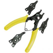 Pince 4 en 1 Pince multifonctionnelle 4 en 1 pour circlips Multi-outils Outil de sertissage multiple Extracteur de bague interne externe Pince pour