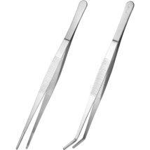 Pince à épiler coudée en acier inoxydable pour serpent de maïs Accessoires pour réservoir Argent Outil électronique polyvalent