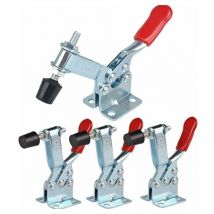Pince à Genouillère GH-201-B, 4pcs Sauterelle de Serrage, Dispositif de Serrage à Genouillère, Capacité De Maintien Environ 90 Kg, Antidérapant,