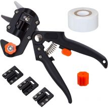 Lycxames - aiducho Pince à Greffer Professionnelle D'arbres Fruitiers, Sécateur Ciseaux De Jardinage Pour Greffage De Plantes Avec 1 Rouleau De Ruban