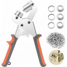 Shmshng - Pince à œillets,Ensemble Professionnel de Perforateur d'œillets avec 500 Pièces (ø intérieur 10 mm) œillets en Métal pour Cuir Tissu Bâche