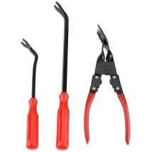 Pince à outils de réparation 3PCS, dissolvant de clous de boucle de panneau intérieur de voiture