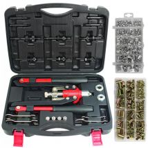 Oc-pro - Pince a rivet et insert + assortiments 235 inserts acier et 150 alu