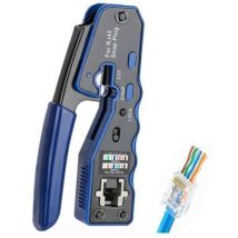 Pince À Sertir Cosse,pince À Sertir Rj45, Testeur De Réseau, Pince À Dénuder, Installation Professionnelle De Réseau,pince À Sertir Outil Sertissage 