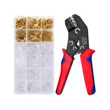 Sunxury - Pince à Sertir SN-48B avec 600 pcs Cosses Mâle Femelle Embouts de Câblage Électriques Sertisseur Pinces Professionnelles Outil à Sertir