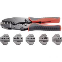 Toolcraft - Pince à sertir PZ-505 818645 7 pièces pour connecteur coaxial bnc, tnc, pour fiche fo