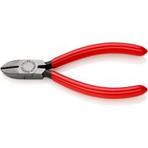 76 01 125 Pince coupante de côté pour électromécanicien gainées en plastique noire atramentisée 125 mm