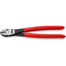 74 01 250 Pince coupante de côté à forte démultiplication gainées en plastique noire atramentisée 250 mm