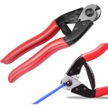 Macaron - Pince Coupe-câbles Multifonction en Acier (7 mm) avec Poignée Rouge pour Vélo