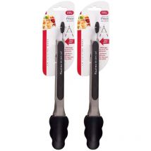 Pince de cuisine en silicone coloré (Lot de 2)