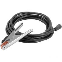 STAHLWERK Pince de masse 300 A Pince de masse 8 m Câble de soudage avec 25 mm² Fiche 13 mm