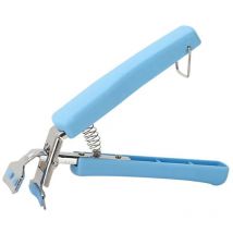Pince de récupération d'assiettes en acier inoxydable, durable, antidérapante, anti-brûlure, pour bol, casserole, poêle (bleu)