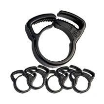 Suinga - Lot de 10 Collier crantés d'irrigation goutte à goutte 16 mm noir