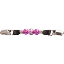 Pince dossard à perles Fuchsia