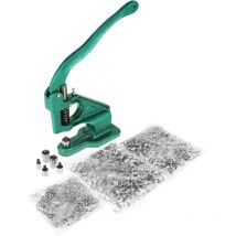 Pince emporte pièce Ensemble presse (presse + 3 jeux de moules + 1500 boutons) Pince emporte pièce