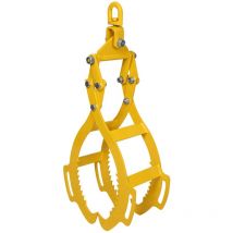 Wiltec - Grappin forestier pour Troncs – Ouverture max. 600 mm – Force max. 800 kg – Outil pince de levage avec 4 Mandrins de serrage – Griffe Pince