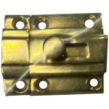 Serrure à poussoir en laiton puli 25mm