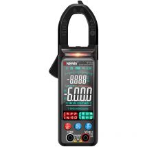 Decdeal - Pince multimètre numérique pince multimètre, 6000 points, voltmètre intelligent ac et dc, testeur de Type de pince à gamme automatique