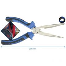 Pince à bec demi rond, 200 mm