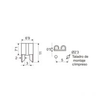 Electro Dh - Pince porte-fusible avec impression pour fusibles de voiture 06.099 8430552045839