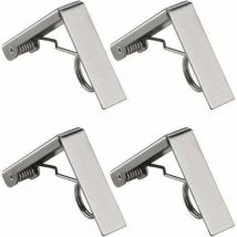Pince Pour Nappe En Acier Inoxydable Fixe-Nappe à Ressort Pour Restaurant Fêtes Pique-Nique4 Pcs Clip Nappe De Table