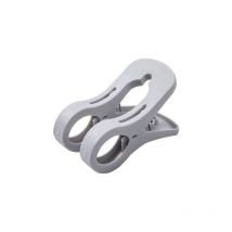 Pince pour serviette de plage Pince pour serviette de plage - Blanc Double pince blanche Plus stable et facile à utiliser pratique