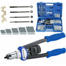 Dayplus - Pince à riveter professionnelle pince à riveter comprenant 150 écrous à riveter en M5 M6 M8 M10 M12 30 pièces chacune, poignée