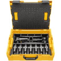 Set pinces à sertir Mini (Mâchoires) profil bmp 1/4' + 3/8' + 1/2' + 5/8' + 3/4' + 7/8' + 1' + 1'1/8 en L-Boxx - Pour 14V acc Rems
