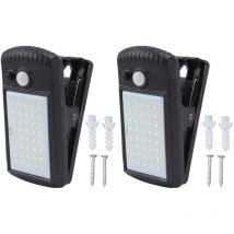 Pince solaire sur les lumières IP65 étanche 2 Modes détection infrarouge pince extérieure capteur de mouvement lumières pour clture terrasse Patio