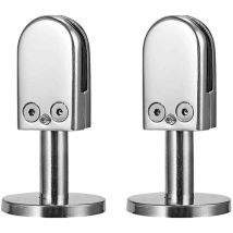 Treetalk - Pince Verre Pour D'escalier, Pince Verre 5-8mm, Pince Verre Acier Inoxydable 304, Pinces Verre pour Balustrade, avec Colonne Support