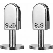TONCHEAN Pince spécialisée,Pince Verre Pour D'escalier, Pince Verre 5-8mm, Pince Verre Acier Inoxydable 304, Pinces Verre pour Balustrade, avec