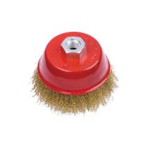 Poggi 485.30 spazzola a tazza 60 mm con fili di acciaio attacco M14