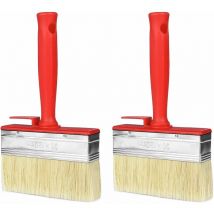Pinceaux Plats, 2 pièces Grand Pinceau pour Peinture Murale 30 x 120 mm