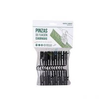 Suinga - Lot de 12 Fixation pvc blanc, Attaches pour Brise-Vue, kit de Fixation pour Pare-Soleil
