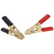 Pinces pro (+ et -) de demarrage laiton 500 amperes - lot 2 pinces