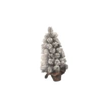 Pinetto innevato 60 cm – base in juta – Giardino e piscine – Flora