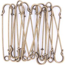 Jormftte - pingles de sûreté Grande épingle de sûreté robuste – 15 épingles de couverture 3/4' en fil d'acier inoxydable Épingles de sûreté extra