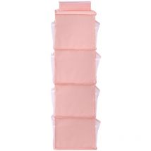 Pink 4 Tier Closet Hanging Organizer