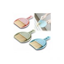 Rose - Pink Mini Plastic Dustpan and Brush 3 Pieces Dusting Brush Set for Kids Adults Home Kitchen