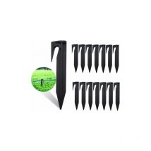 Pink-Pack of 100 fixing stakes for peripheral cables, ground anchor stakes, accessories for mowers, hook for robot lawn mower, boundary cable