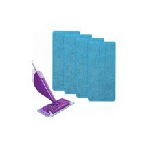 Pink Reusable for Swiffer WetJet Spray Microfiber Mops for Floor Cleaning4 Replacement Gauzhini Cloths (Blue (4pcs))