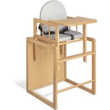 Pinolino - Chaise haute combi 'Lene', laqué clair - clair