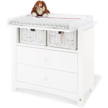 Pinolino - Commode à langer 'Florentina' large - blanc
