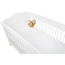 Drap-housses pour lits de bébé en double kit, jersey, blanc - blanc - Pinolino