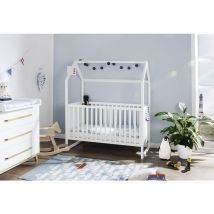 Lit maison 'Hilda', blanc - blanc - Pinolino