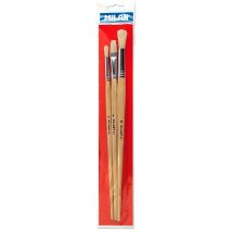 Blisterpackung mit 3 Pinseln für Öl-Acryl, Serie 512, Nr. 6 und 10, Serie 522, Nr. 8 Mailand