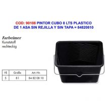 Pintor cubo 8 lts plastico 1 asa sin rejilla y sin tapa 84820810