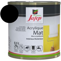 Pintura acrílica mate negra Jafep 0,5 L