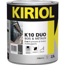 Kiriol - Pintura antioxidante K10 Duo comus Gris Carbón Satinado 2,5L - A013216